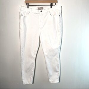 Everlane High-Rise White Skinny Ankle Jeans Size 35